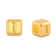 Perline alfabeto di metallo DQ 1 oro (privo di nichel)