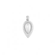 Ciondoli in acciaio inossidabile goccia argento