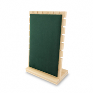 Espositore per bigiotteria per collane natural-verde scuro