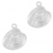 Ciondoli in acciaio inossidabile conchiglia argento