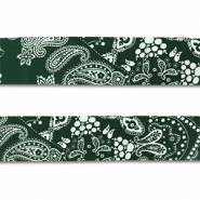 Bandana verde scuro-bianco