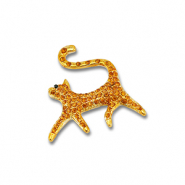 Broches gatto oro-arancione