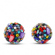 Perline in stile bohémien tonda multicolore scuro