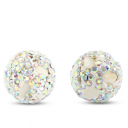 Perline in stile bohémien tonda bianco