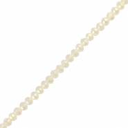 Perline sfaccettate 6x4mm rondella trasparente