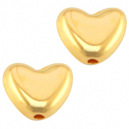 Perline di metallo DQ Ø0,9 mm cuore oro (privo di nichel)