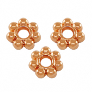 Perline di metallo DQ separatore 5.6mm anello in stile balinese oro rosa (privo di nichel)