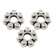 Perline di metallo DQ separatore 6mm anello in stile balinese argento antico (privo di nichel)
