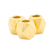 Perline di metallo DQ 3x3mm rombo oro (privo di nichel)