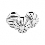 Perline di metallo DQ 6mm tonda argento antico (privo di nichel)