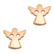 Ciondoli di metallo DQ distanziatore angelo oro rosa (privo di nichel)