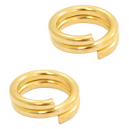 Anellino brisé di metallo DQ 7mm oro (privo di nichel)