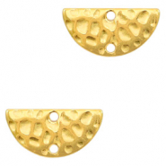 Ciondoli di metallo DQ distanziatore semi-cerchio oro (privo di nichel)