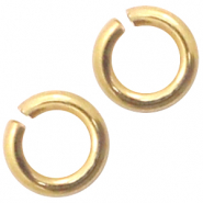 Anellino apribile di metallo DQ 3mm oro (privo di nichel)