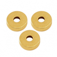 Perline di metallo DQ rondelle 6x2mm bronzo antico (privo di nichel)