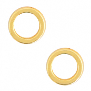 Componenti di metallo DQ anello 6mm oro (privo di nichel)