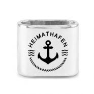 Passanti di metallo DQ a forma di ancora Mix & Match argento antico (privo di nichel)