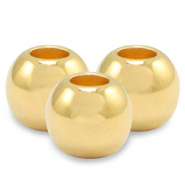 Perline di metallo DQ 5mm oro (privo di nichel)