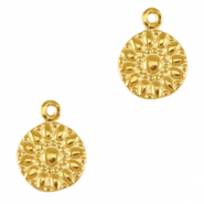 Ciondoli di metallo DQ fiore oro (privo di nichel)