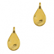Ciondoli di metallo DQ goccia oro (privo di nichel)