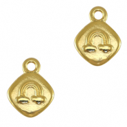 Ciondoli di metallo DQ arcobaleno oro (privo di nichel)