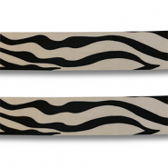 Bandana zebra nero-beige
