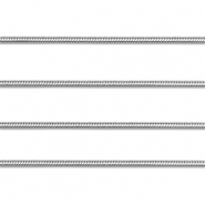Componenti in acciaio inossidabile catena serpente argento