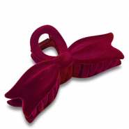 Accessori fermaglio per capelli fiocco rosso