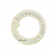 Componenti colorati anello bris&eacute; portachiavi biancastro