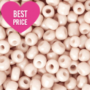 Perline di vetro rocailles 8/0 (3 mm) rosa fiore di primavera