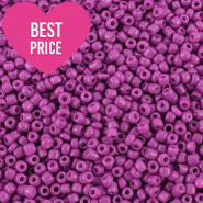 Perline di vetro rocailles 12/0 (2 mm) viola prugna estivo