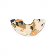 Pendenti di polimero ad arco marrone-rosa-bianco-oro