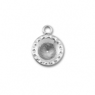 BY31&reg; Ciondoli in acciaio inossidabile con castone per SS29 chaton argento