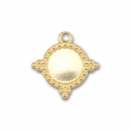 BY31&reg; Ciondoli in acciaio inossidabile con castone per SS34 fondo piatto oro