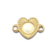 BY31&reg; Distanziatore in acciaio inossidabile con castone per SS20 fondo piatto oro