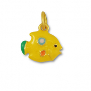 Ciondoli di metallo pesce giallo-oro