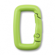 Componenti colorati bris&eacute; portachiavi rettangolo verde