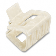 Accessori fermaglio per capelli bianco