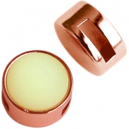 Passanti di metallo DQ Cuoio® con castone per cabochon 12mm oro rosa