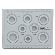 Beadsmith tavoletta per braccialetti/perline con coperchio grigio