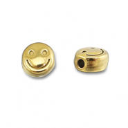 Perline in acciaio inossidabile smiley oro