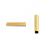 Perline in acciaio inossidabile tubo 8mm oro