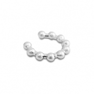 Orecchini in acciaio inossidabile ear cuff argento