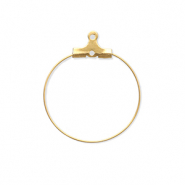 Componenti in acciaio inossidabile orecchini a cerchio oro