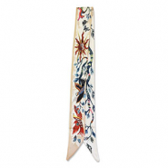 Bandana foulard con animali/rami beige-beige sabbia
