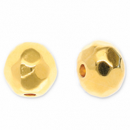 Perline di metallo DQ sfaccettata 4mm oro (privo di nichel)