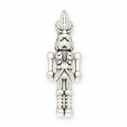 Ciondoli di metallo DQ schiaccianoci argento antico (privo di nichel)