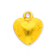 Ciondoli di metallo campanellini cuore oro