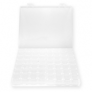 Espositore per bigiotteria contenitore con 14x4 scomparti trasparente