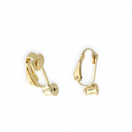 Componenti di metallo DQ&reg; Eco-brass&reg; orecchini clip con fermino oro (privo di nichel)